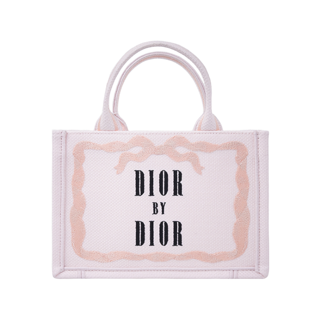 IT3WJWH9RVPK Dior Book Cover Mini Tote Bag in Rose Tendre