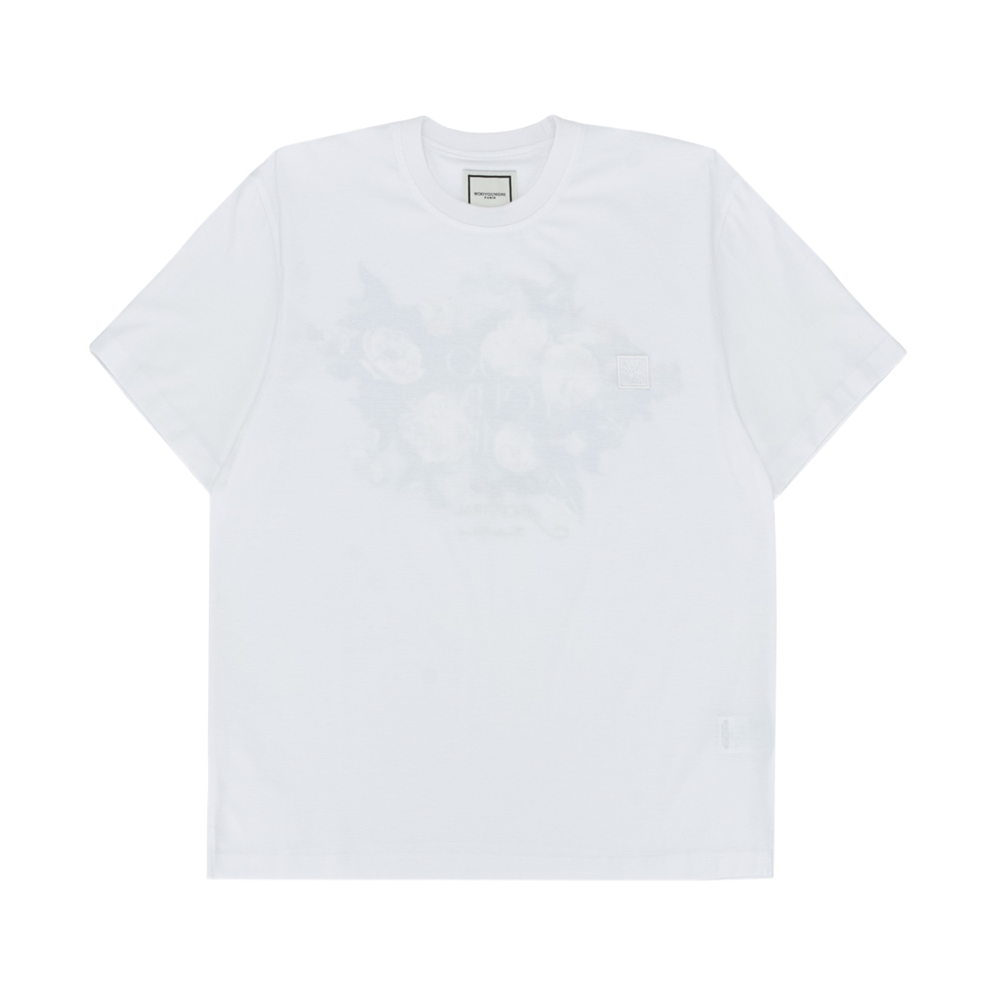 우영미 플라워 백 로고 티셔츠 화이트 - 25FW(Wooyoungmi Flower Back Logo T-Shirt White - 25FW) - 2