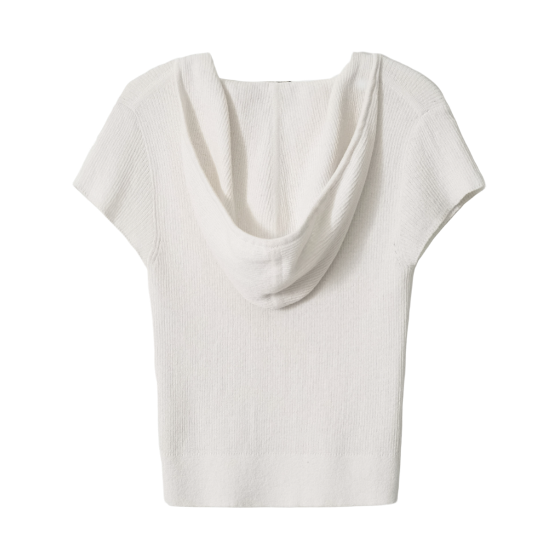 (W) 아비에무아 리넨 하프 슬리브 니트 후드 아이보리((W) Aviemuah Linen Half Sleeve Knit Hoodie Ivory) - 2
