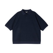 AKRYL Pique Polo Shirt Navy - 26FW