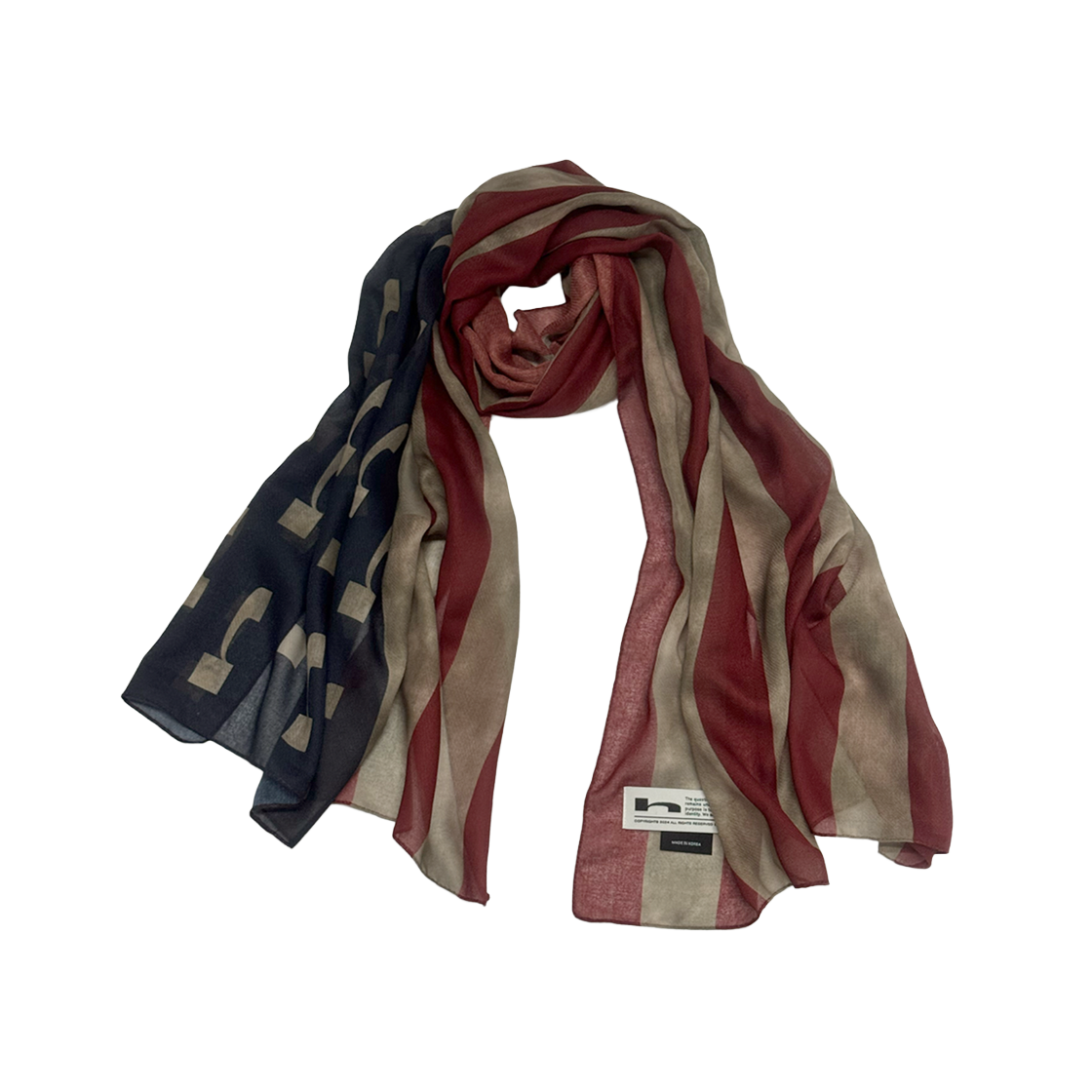 홈리스 페이디드 올드 글로리 스카프(Hommless Faded Old Glory Scarf)
