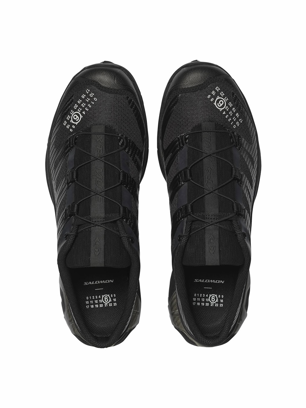 Salomon x MM6 Maison Margiela XT-4 Mule Black Nine Iron, Salomon x MM6 Maison Margiela XT-4 Mule Vanilla Ice Sweet Pea 착용 스타일 - 9