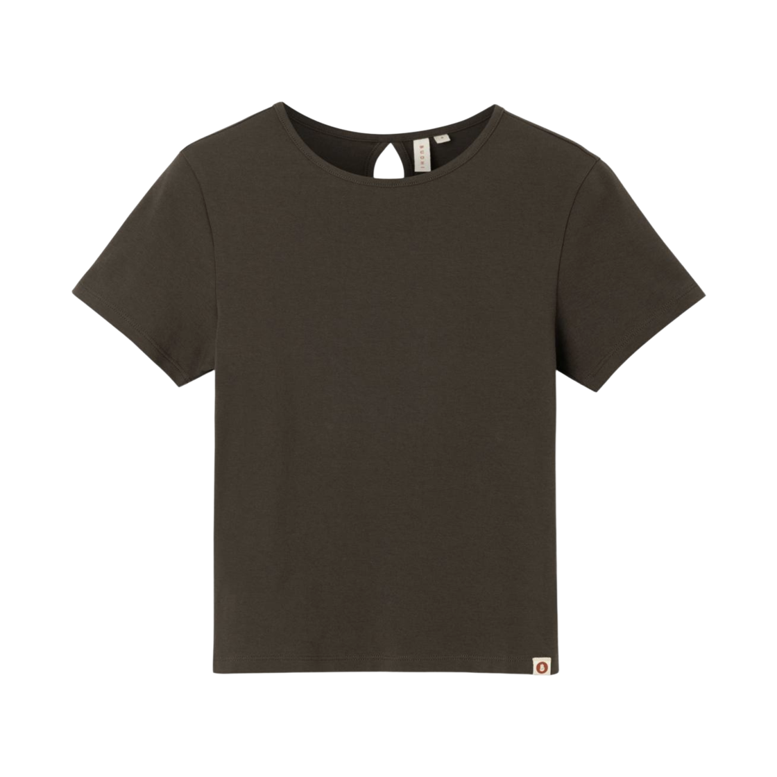 부디 무드라 키홀 숏슬리브 싱글 버전 초콜릿 브라운(Budhi Mudra Keyhole Short Sleeve Single Ver. Chocolate Brown)