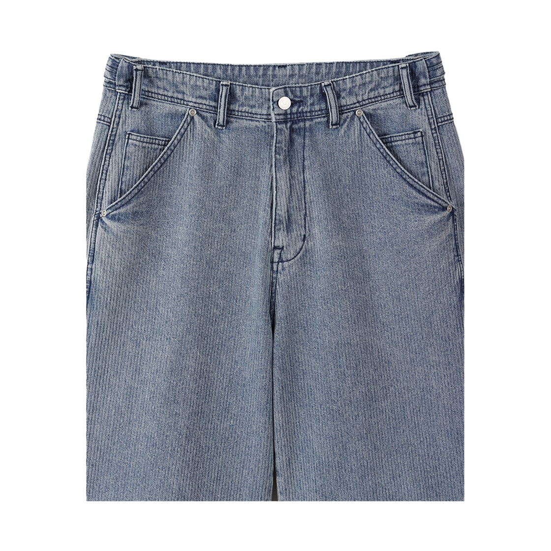 24/7 시리즈 체인드 웨일 데님 쇼츠 블루(24/7 series Chained Wale Denim Shorts Blue) - 3