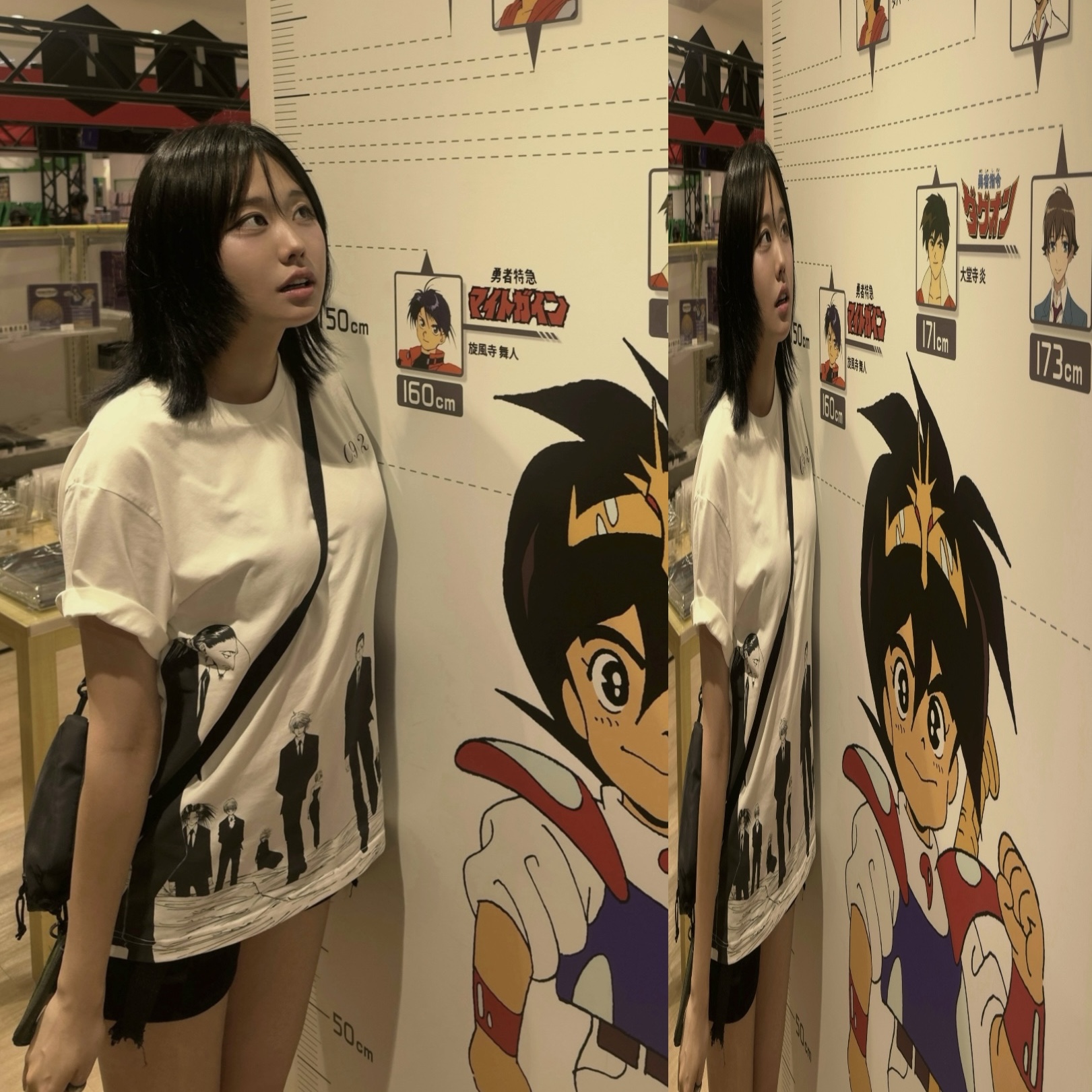 Uniqlo UT Shueisha 100th Anniversary Hunter x Hunter T-Shirt White, Human Made Military Pouch Small Black 착용 스타일 - 3