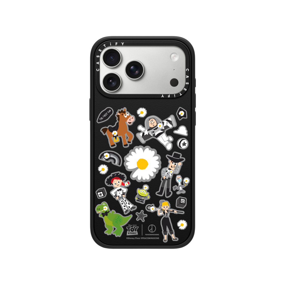 케이스티파이 x 피스마이너스원 x 토이 스토리 더 퍼스트 팬 스티커 맥세이프 임팩트 케이스(Casetify x Peaceminusone x Toy Story The First Fan Sticker Magsafe Impact Case)