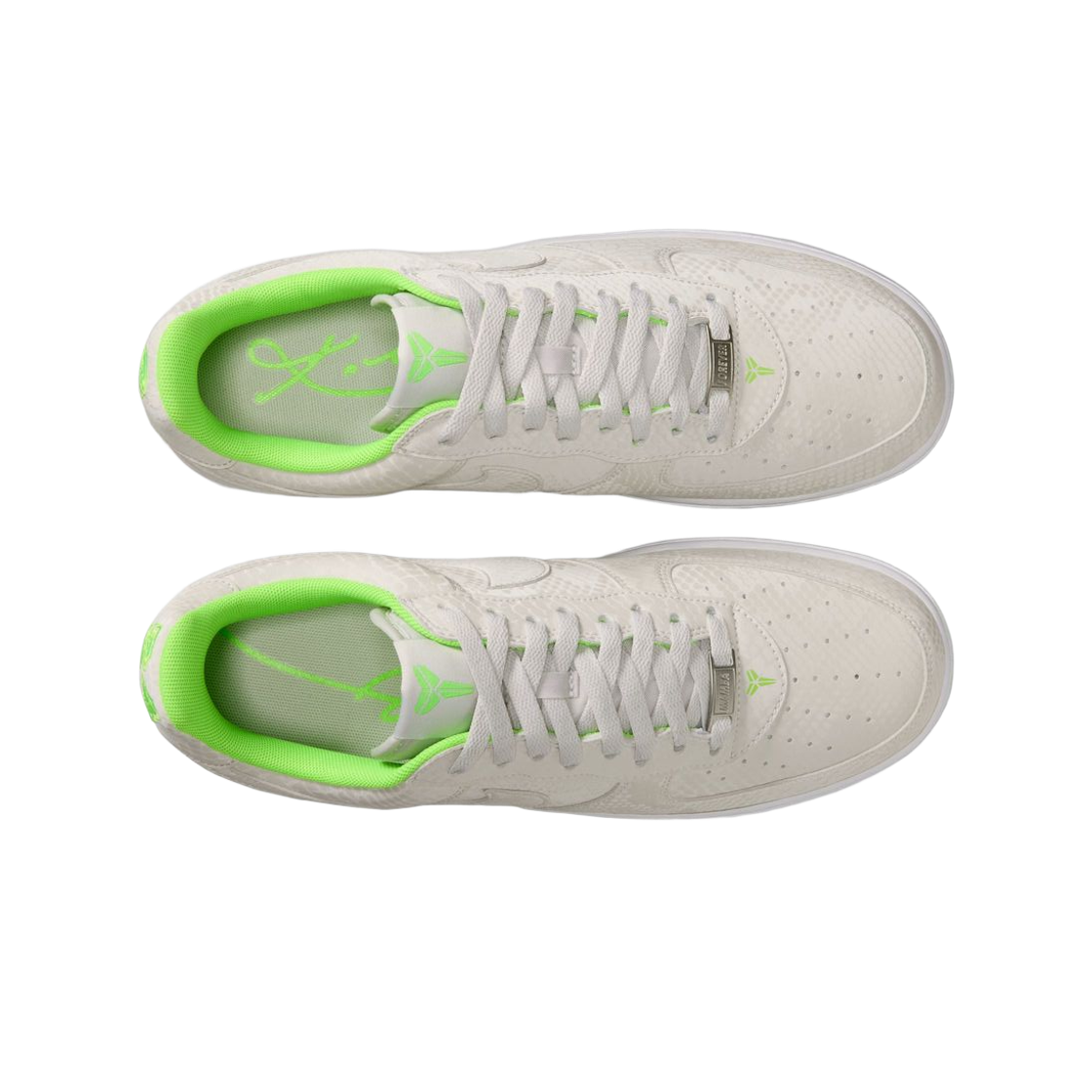 나이키 x 코비 브라이언트 에어포스 1 로우 바스트 그레이 일렉트릭 그린(Nike x Kobe Bryant Air Force 1 Low Vast Grey Electric Green) - 2