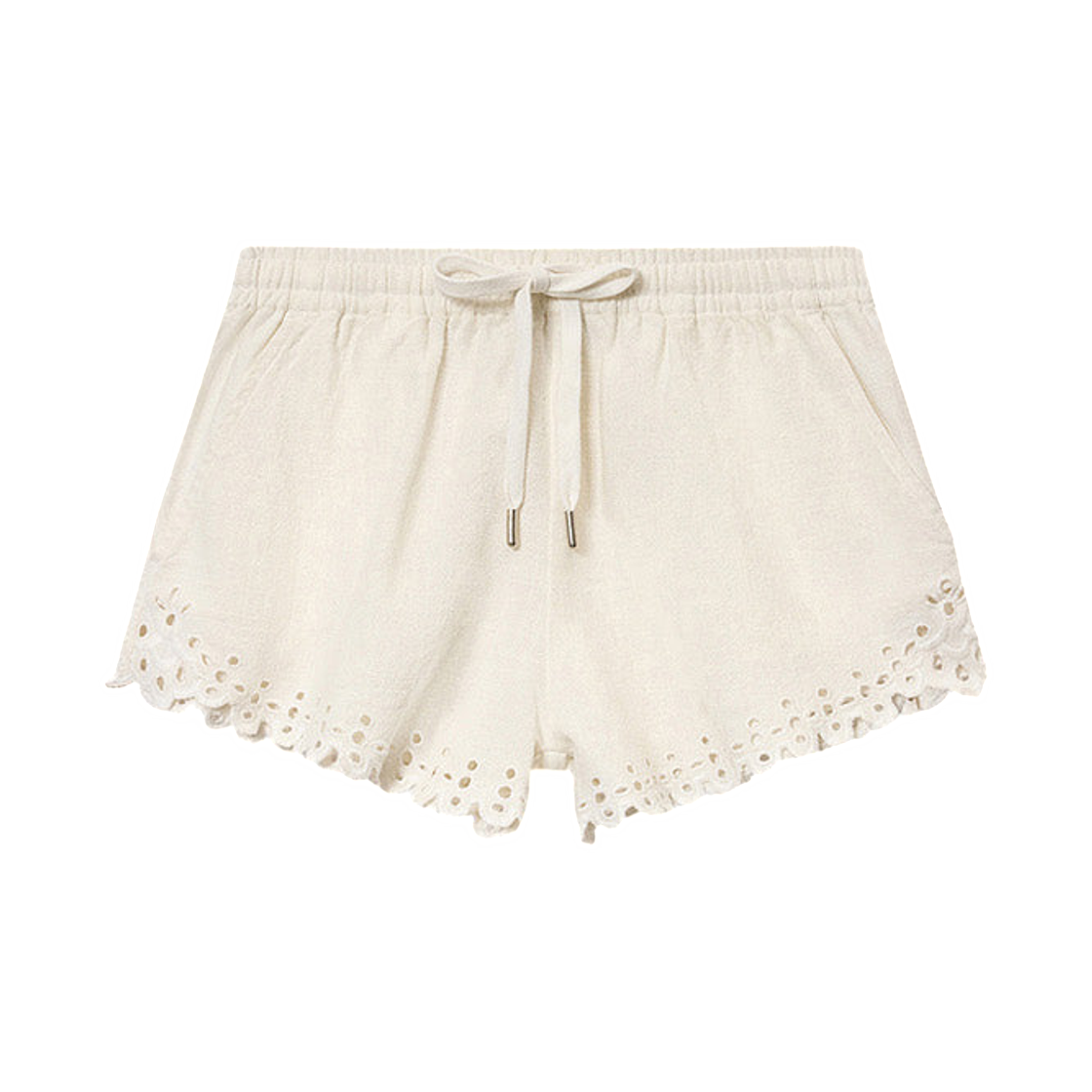 SH0267FA-D1J04E-20WH (W) Isabel Marant Balyme Cotton Shorts White