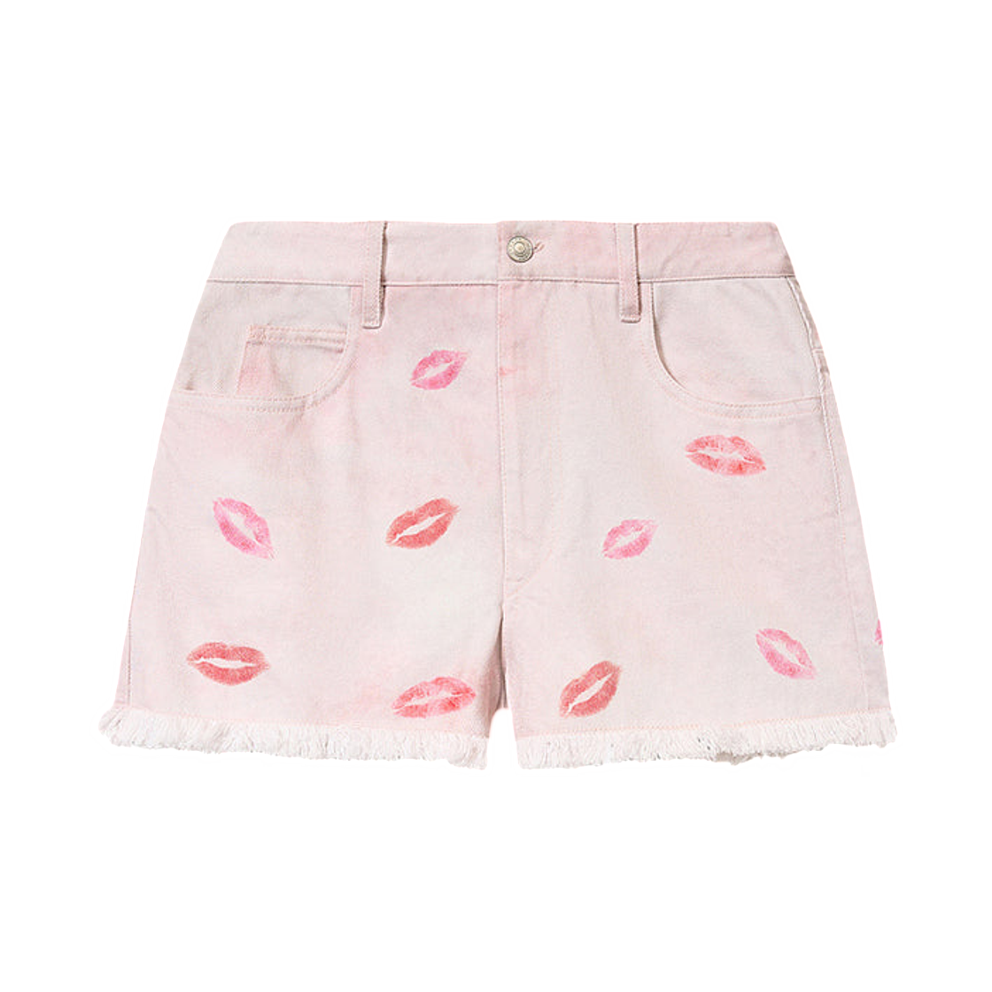 SH0001FF-D1H05E-40PK (W) Isabel Marant Lesia Bisou Denim Shorts Pink