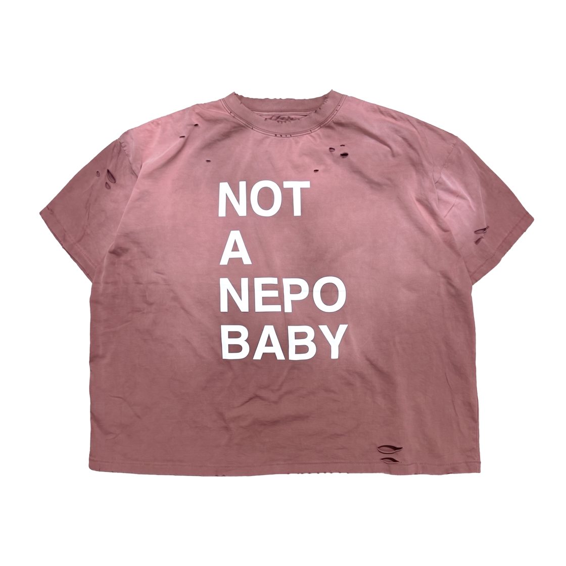 홈리스 낫 어 네포 베이비 빈티지 티 핑크(Hommless Not a Nepo Baby VTG Tee Pink)