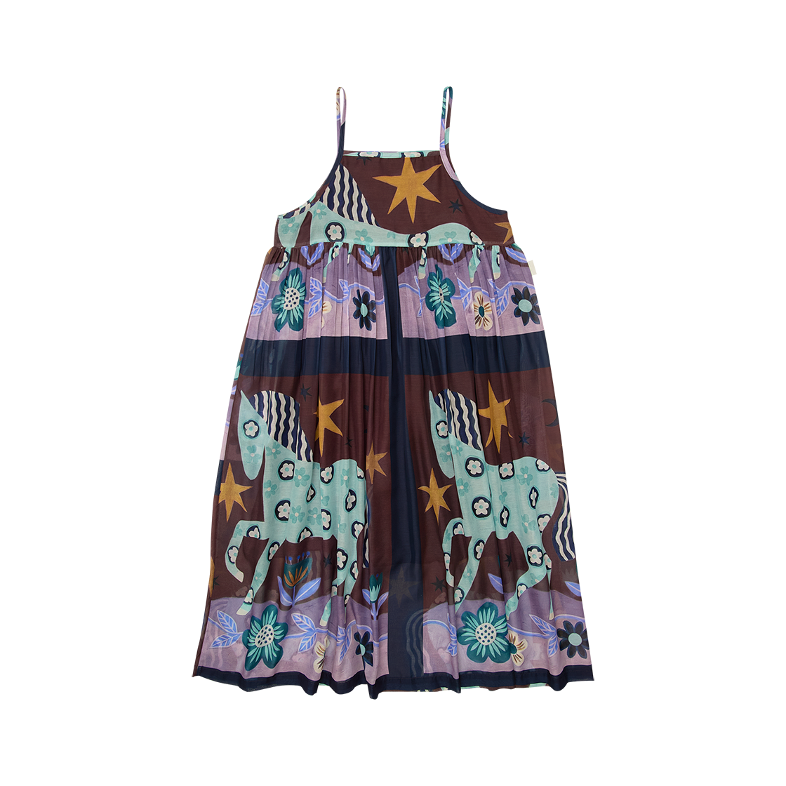 고트 스카프 캐미 드레스 브라운((W) GORT Scarf Cami Dress Brown)