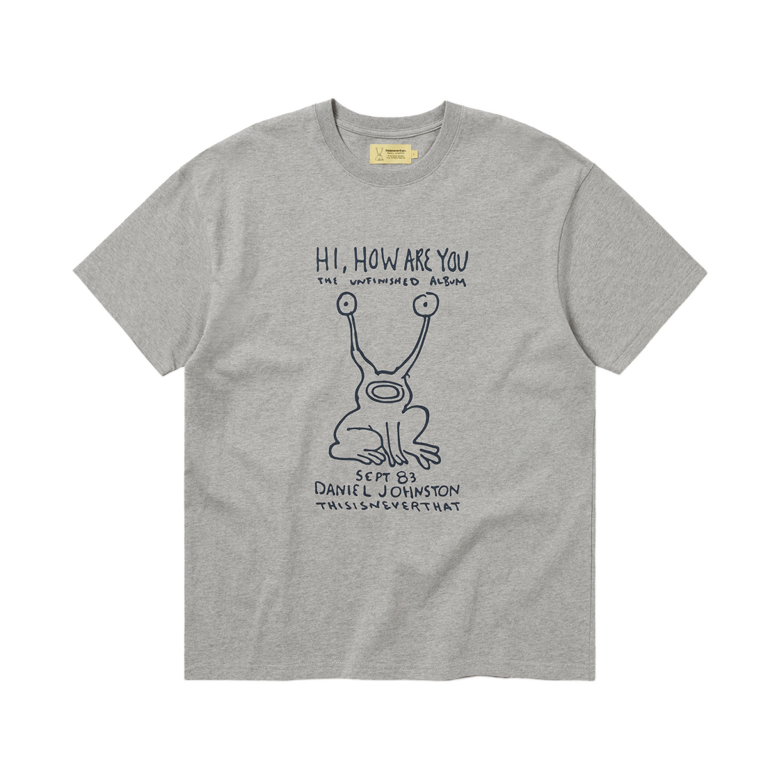 - thisisneverthat x Daniel Johnston Frog T-Shirt Heather Grey