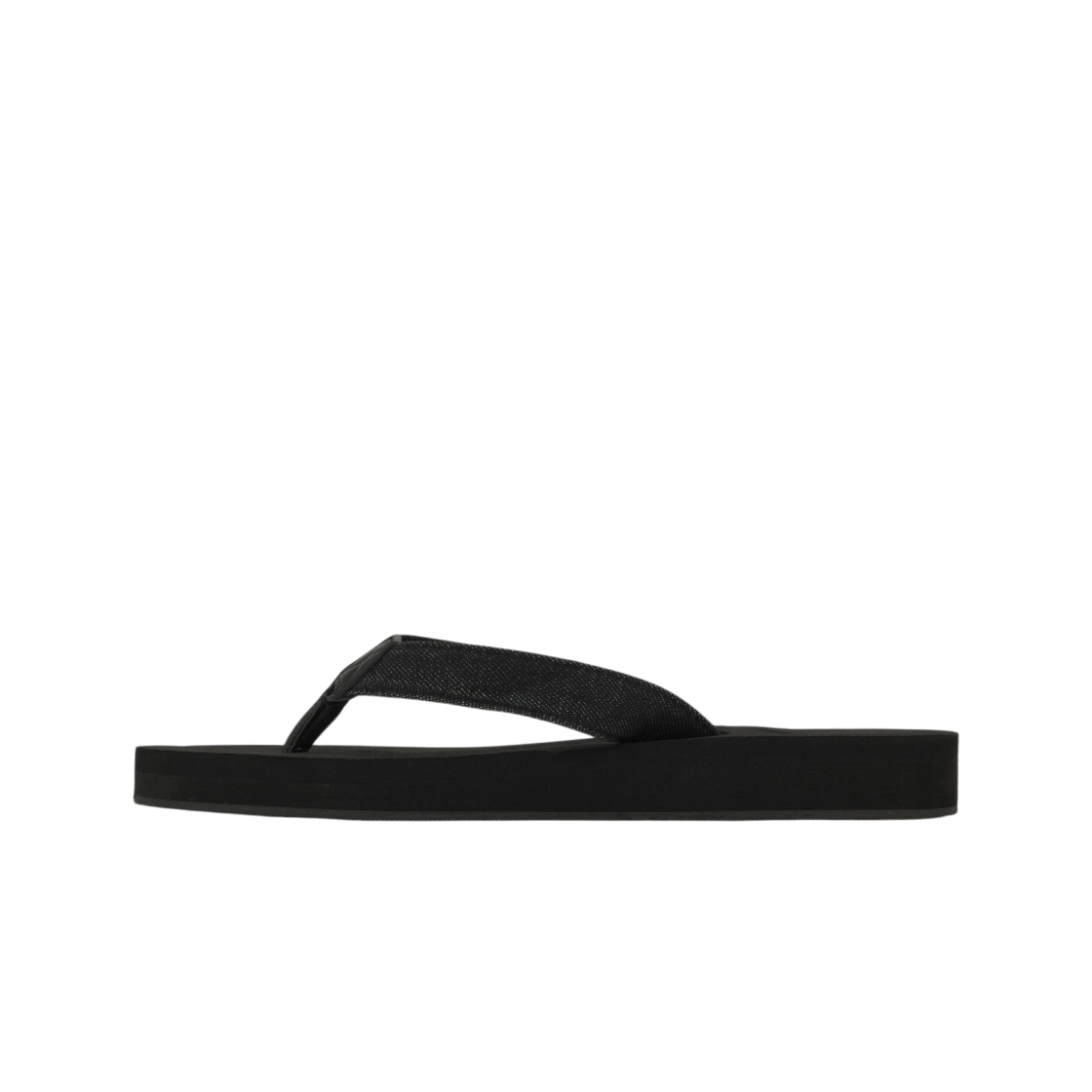 마뗑킴 마틴 데님 루프 플립 플랍 블랙(Matin Kim Matin Denim Loop Flip Flop In Black) - 3
