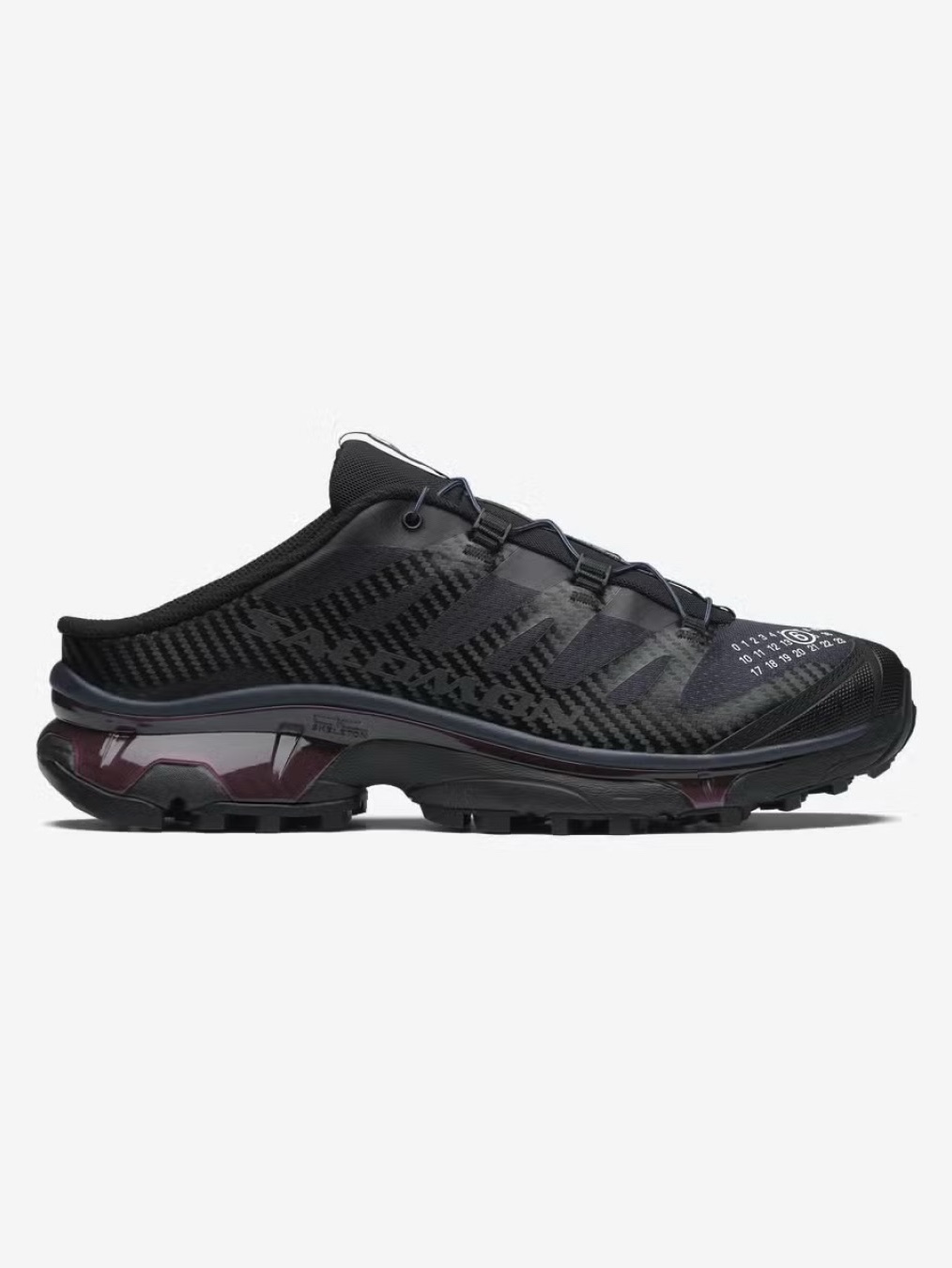 Salomon x MM6 Maison Margiela XT-4 Mule Black Nine Iron, Salomon x MM6 Maison Margiela XT-4 Mule Vanilla Ice Sweet Pea 착용 스타일 - 2