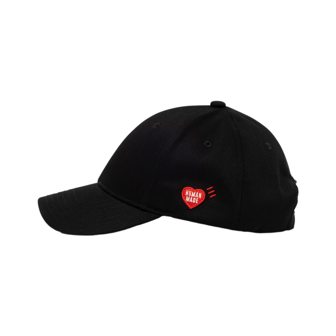 휴먼 메이드 하트 뱃지 6 패널 트윌 캡 블랙(Human Made Heart Badge 6 Panel Twill Cap Black) - 2