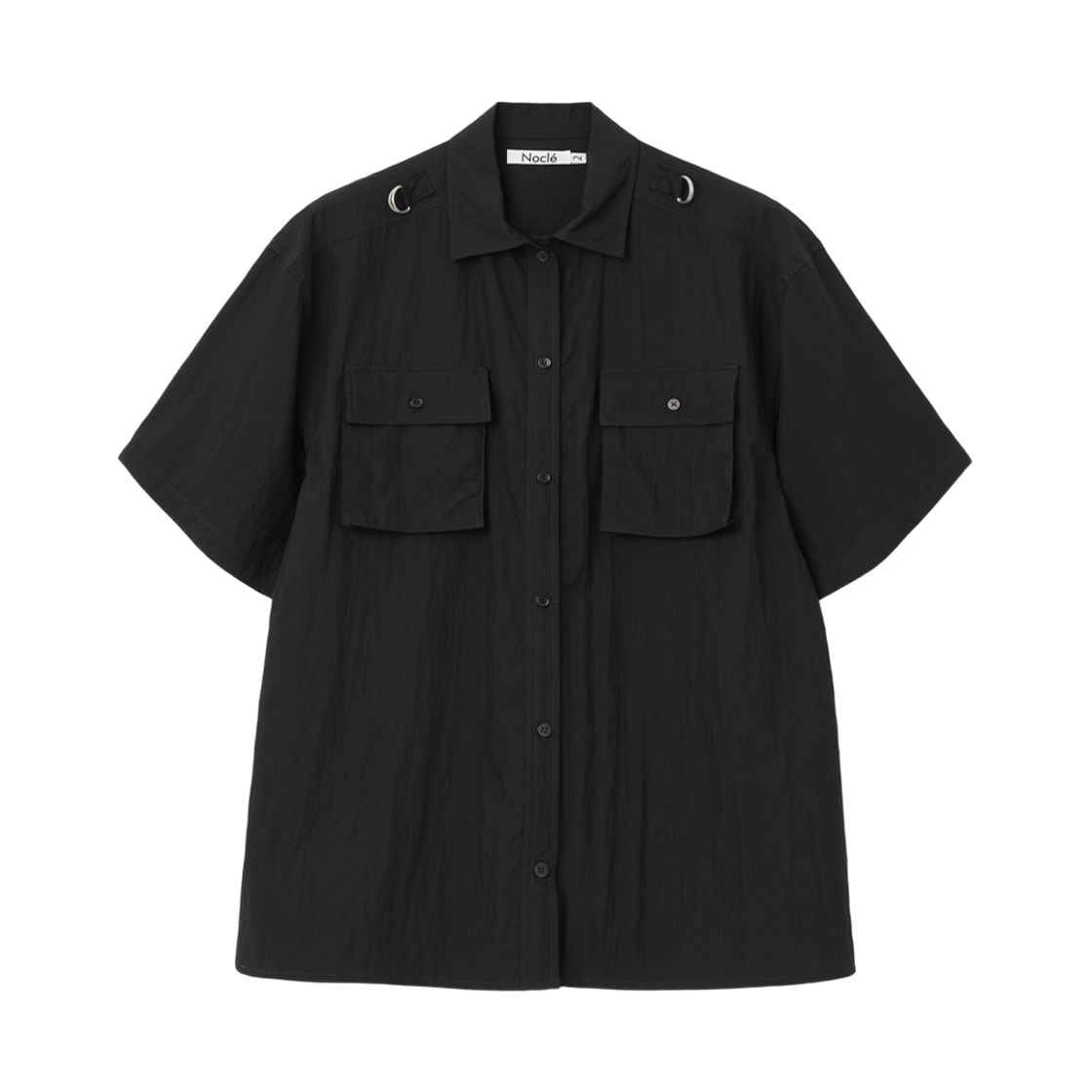 노클 아카이벌 하프 셔츠 블랙(Nocle Archival Half Shirts Black)