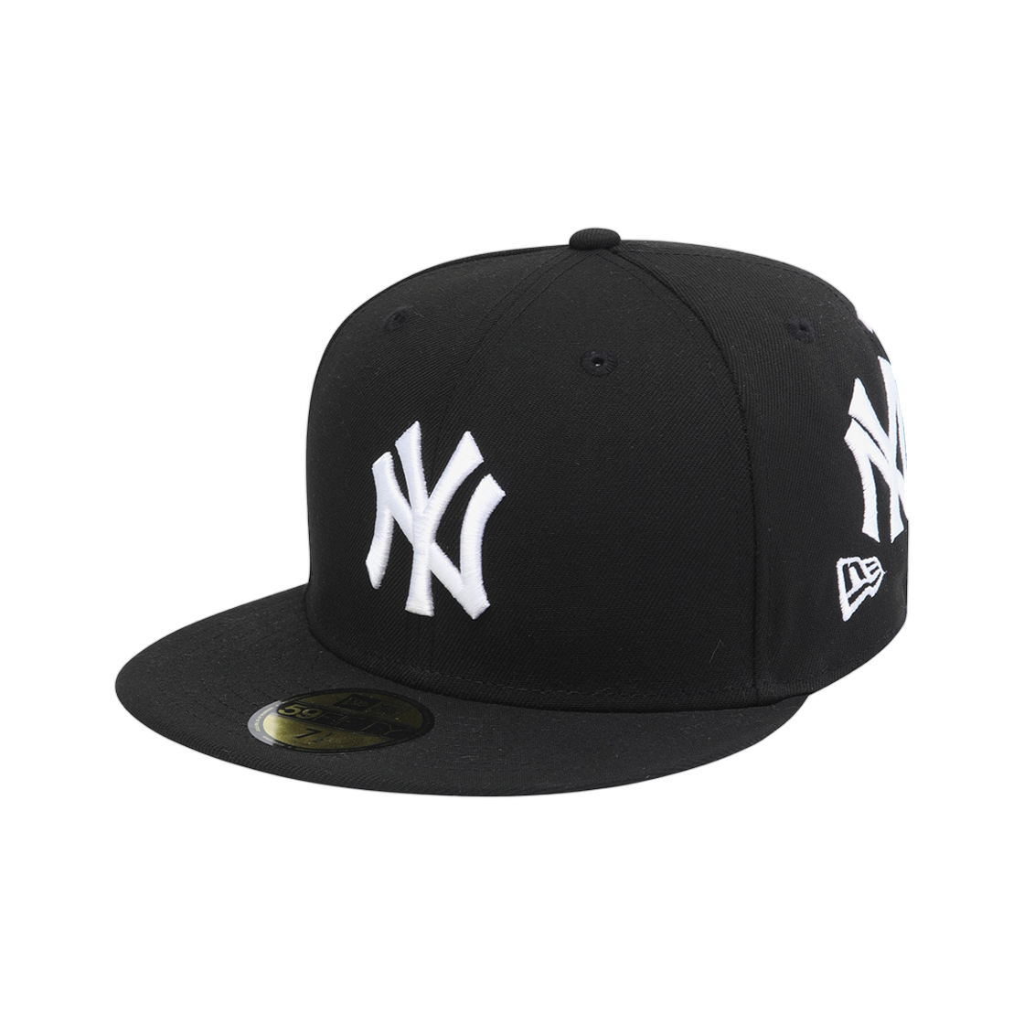 뉴에라 MLB 뉴욕 양키스 팀 로고 올 오버 피티드캡 블랙(New Era MLB New York Yankees Team Logo All Over Fitted Cap Black)