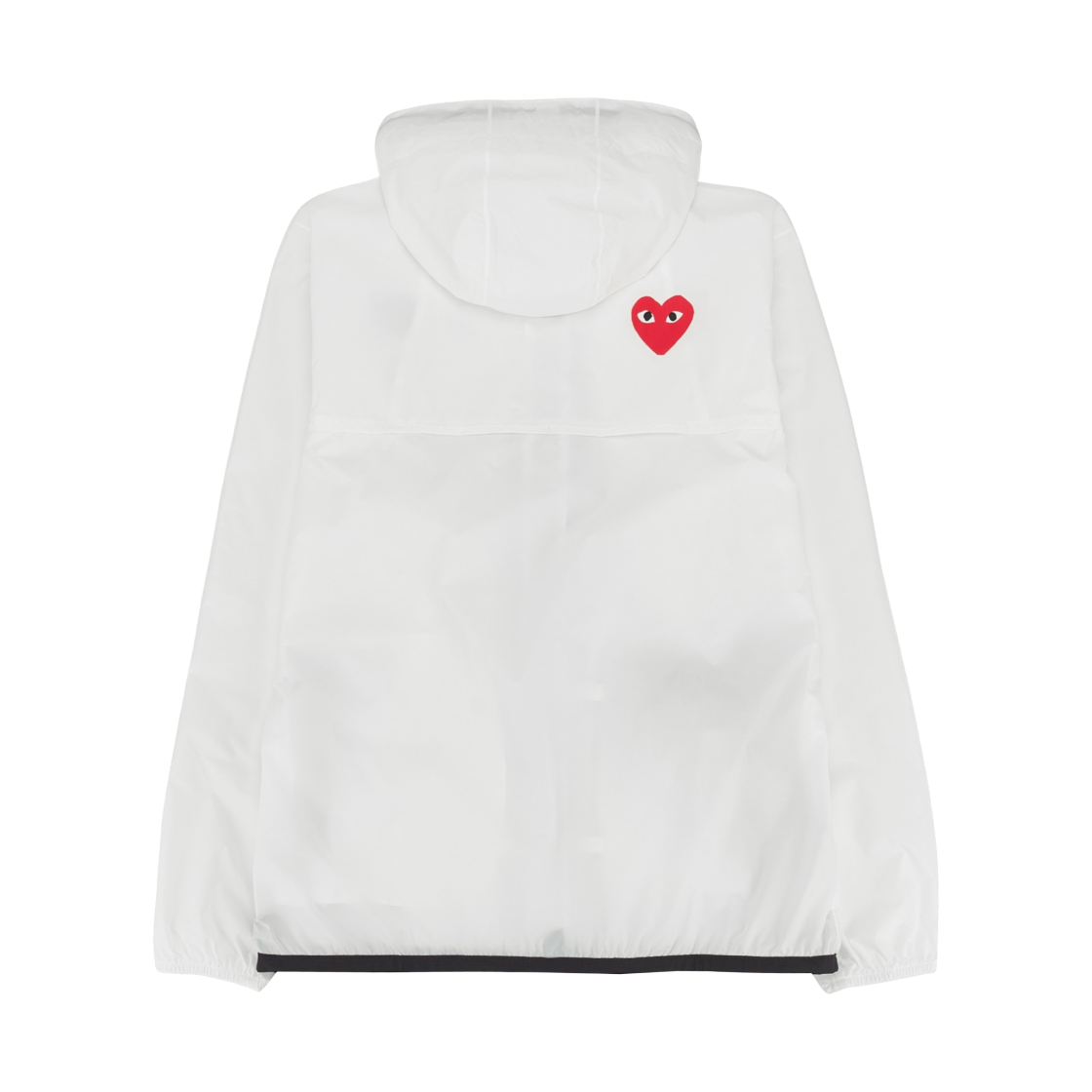 플레이 꼼데가르송 x 까웨 풀 집 자켓 화이트(Play Comme des Garcons x K-Way Full Zip Jacket White) - 2
