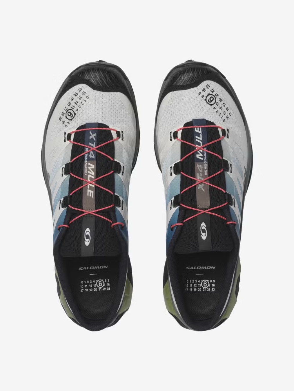 Salomon x MM6 Maison Margiela XT-4 Mule Black Nine Iron, Salomon x MM6 Maison Margiela XT-4 Mule Vanilla Ice Sweet Pea 착용 스타일 - 6