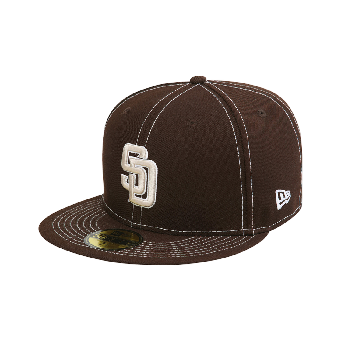 15206388 New Era MLB San Diego Padres Stitch Fitted Cap Burnt Wood