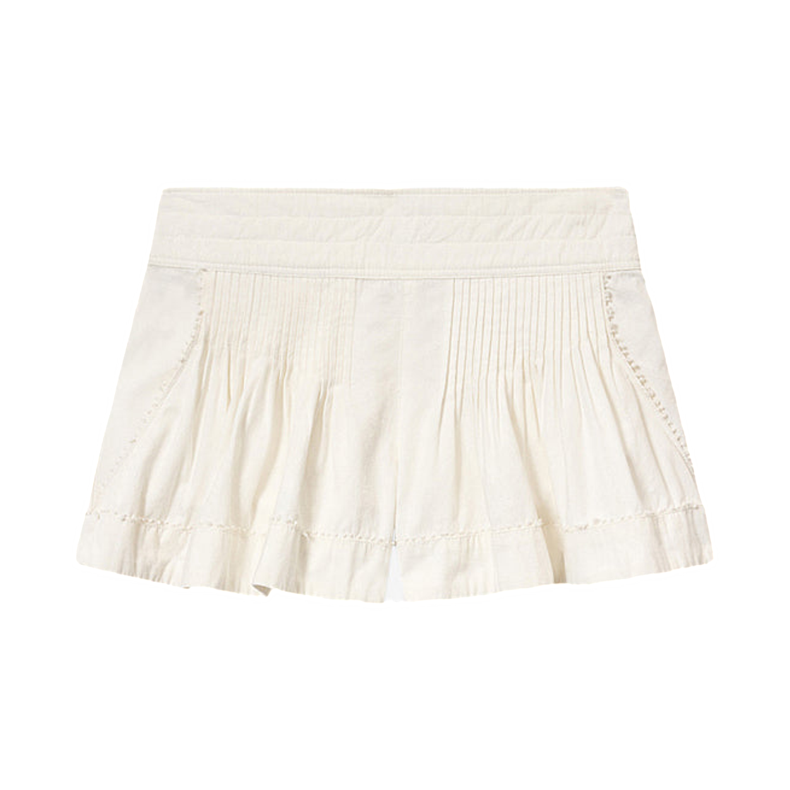 SH0260FA-D1I02I-20WH (W) Isabel Marant Cybila Cotton Shorts White