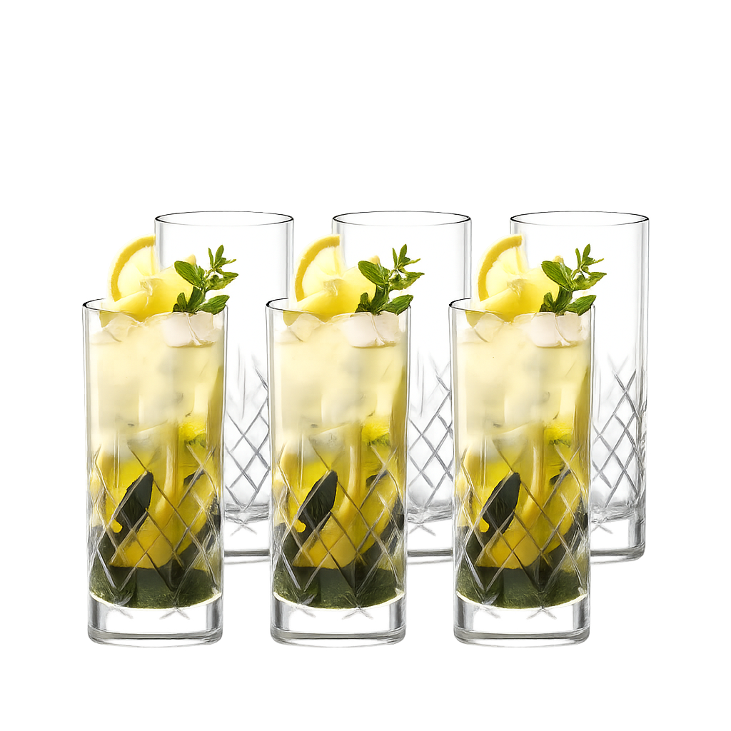 STOZLE028 Stölzle New York Bar Club Long Drink Glass (405ml) Set of 6
