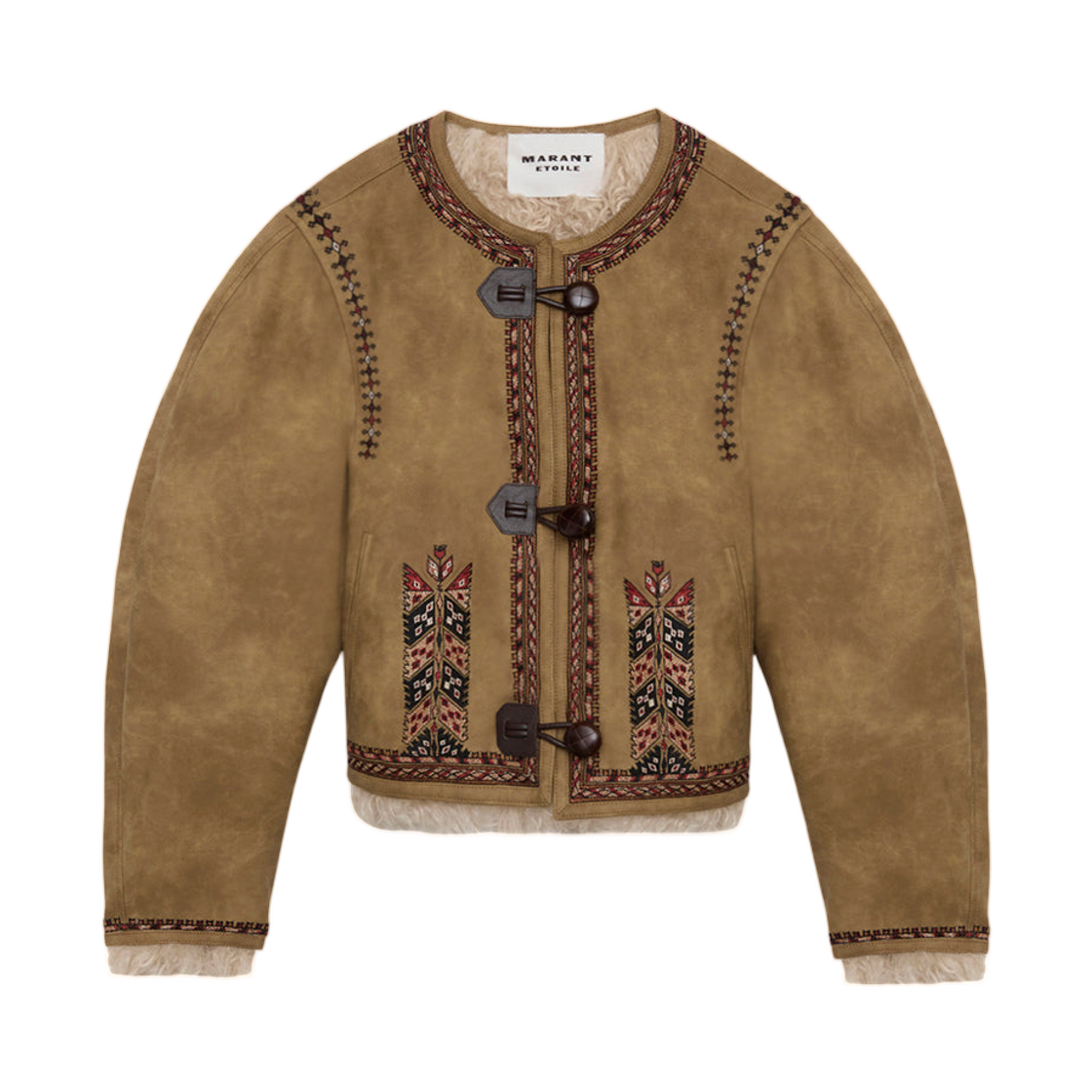 (W) 이자벨 마랑 셀리 포우 셔링 자켓 토프((W) Isabel Marant Cely Faux Shearling Jacket Taupe)