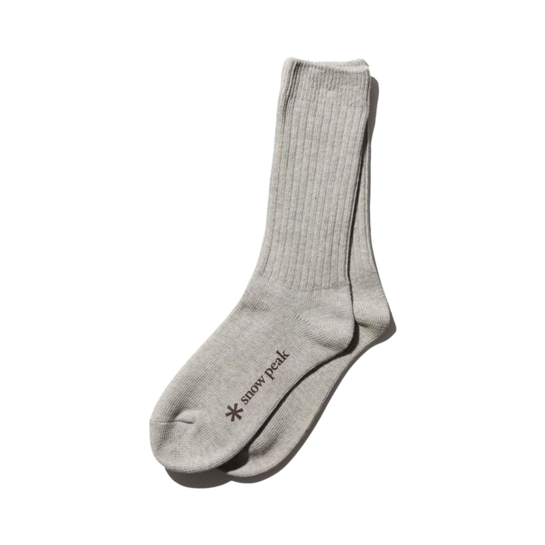 스노우 피크 리사이클 코튼 삭스 멜란지 그레이(Snow Peak Recycled Cotton Socks Melane Grey) - 1