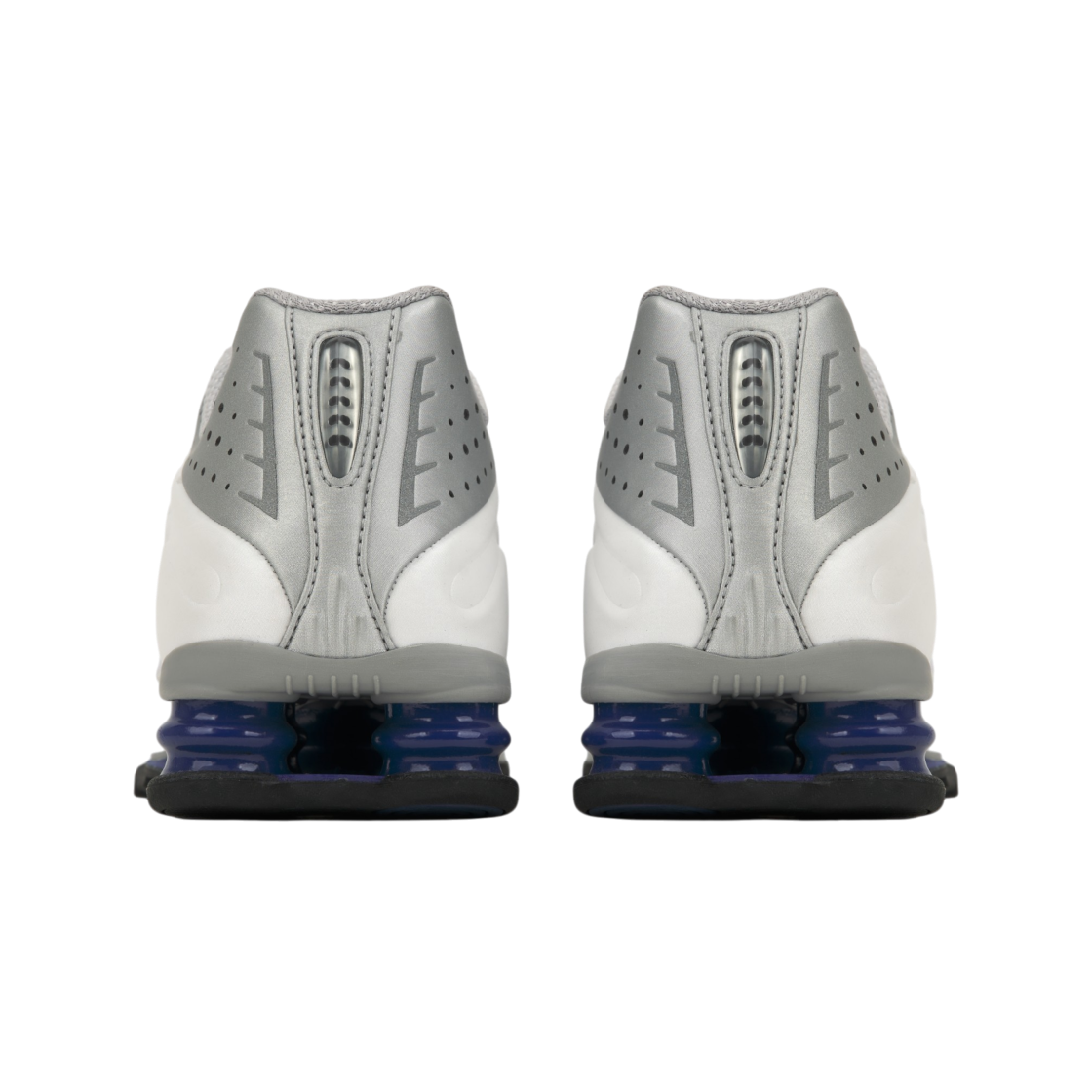 나이키 샥스 R4 화이트 메탈릭 실버 딥 로얄 블루 화이트(Nike Shox R4 White Metallic Silver Deep Royal Blue White) - 6