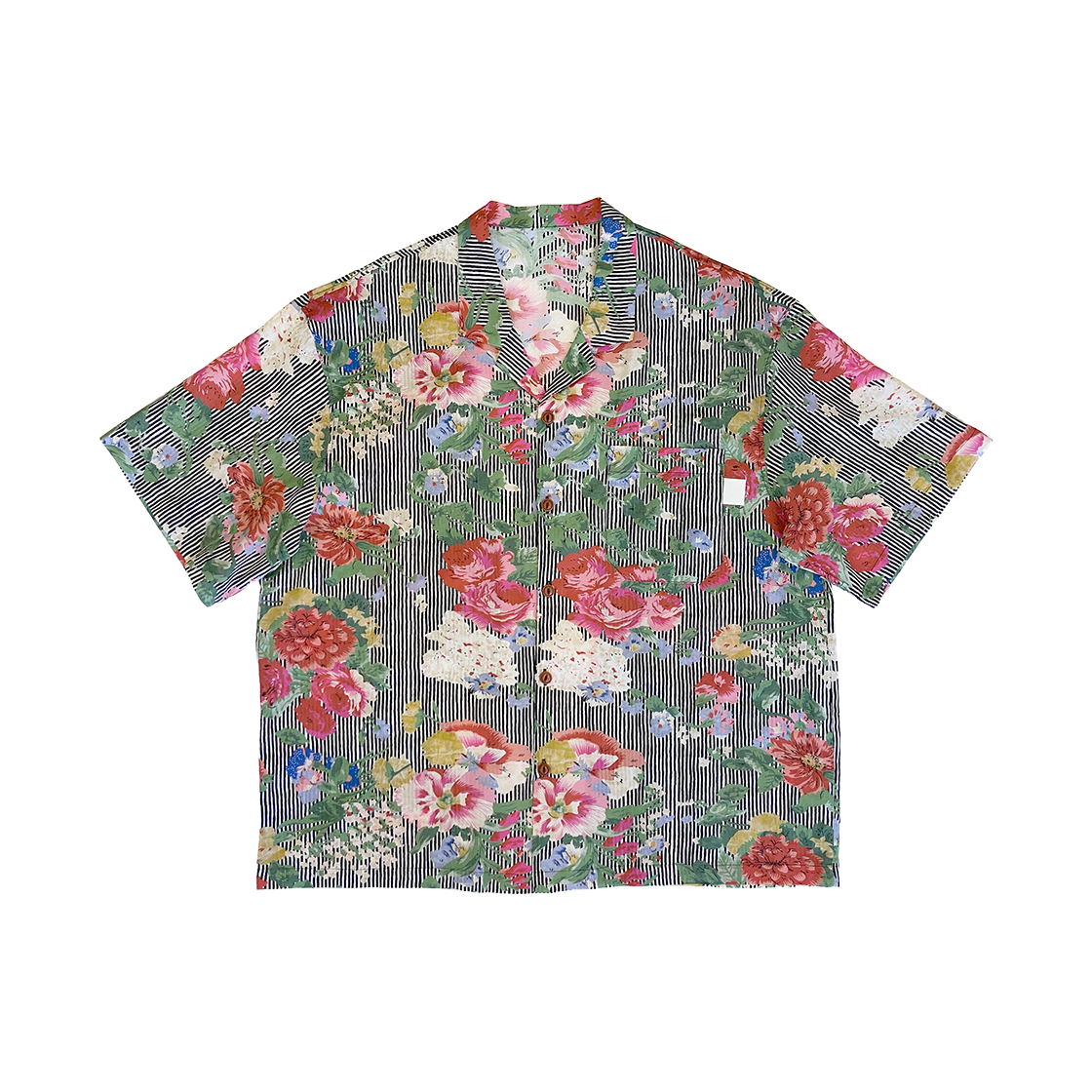 고트 80s 코튼 패턴 하와이안 셔츠 A type 멀티 스트라이프(GORT 80s Cotton Pattern Hawaiian Shirts A Type Multi Stripe) - 1