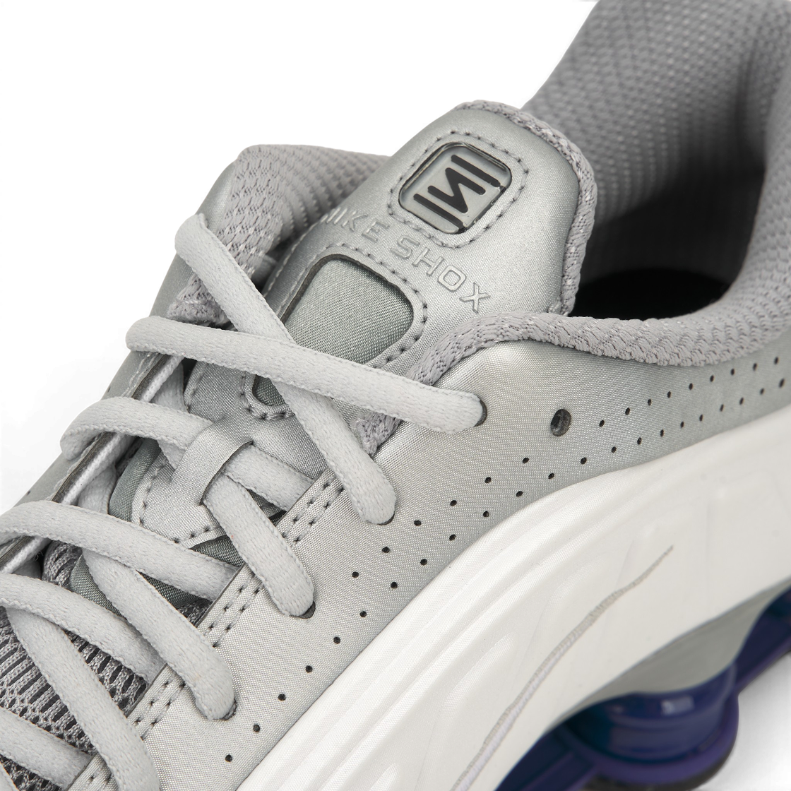 나이키 샥스 R4 화이트 메탈릭 실버 딥 로얄 블루 화이트(Nike Shox R4 White Metallic Silver Deep Royal Blue White) - 7