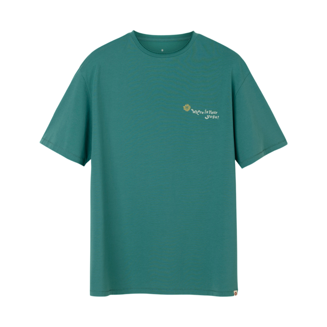 부디 무드라 수리야 레터링 티셔츠 딥 정글(Budhi Mudra Surya Lettering T-Shirt Deep Jungle)