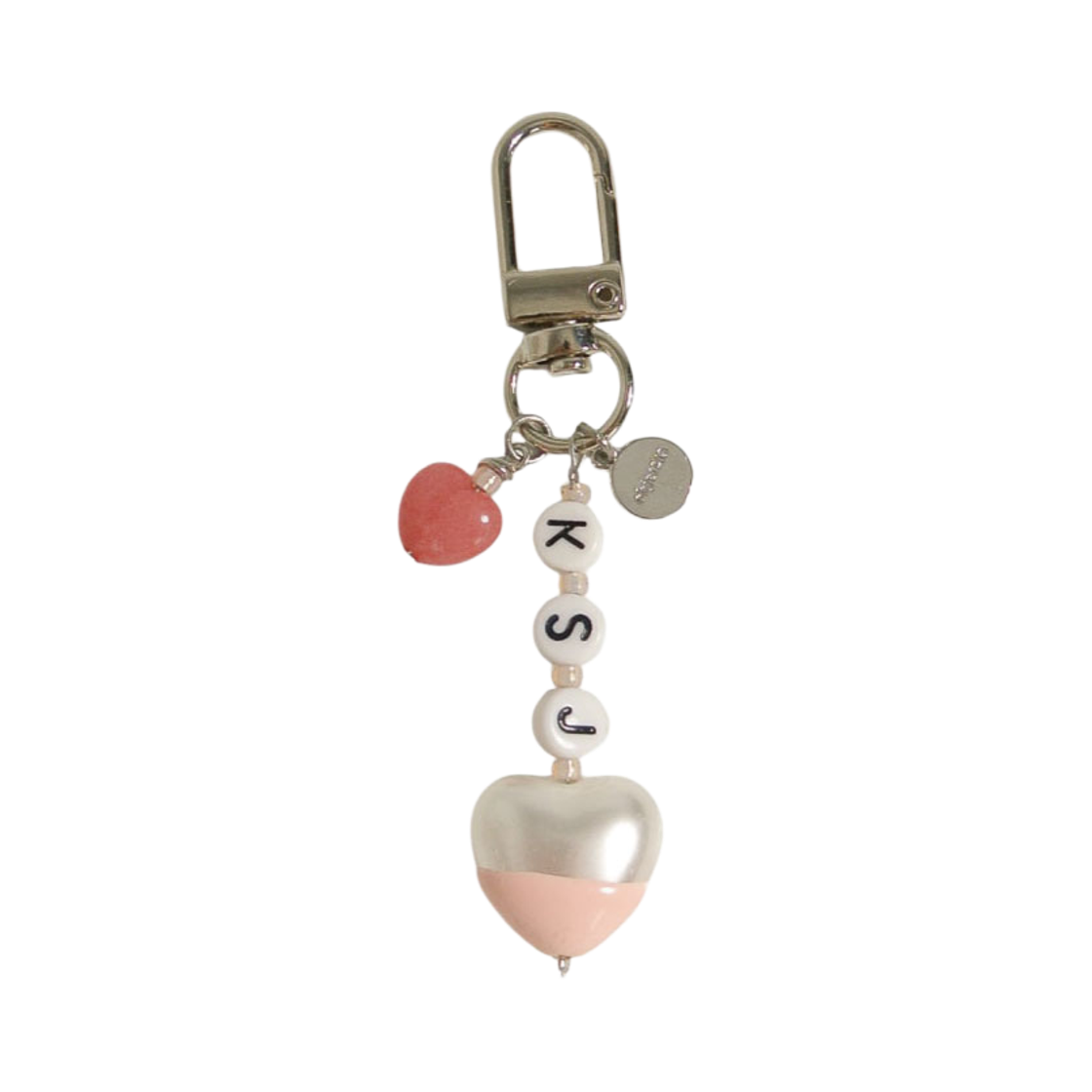 오브제213 하프 크림 이니셜 키링(OBJET213 Half Cream Initial Keyring)
