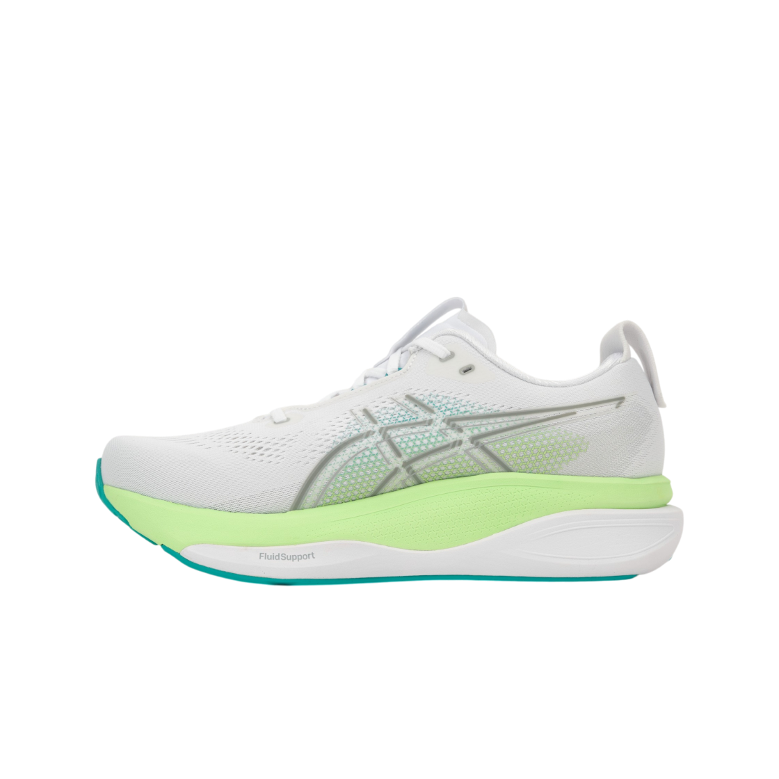 아식스 젤 카야노 33 화이트 에너지 아쿠아 - 4E 엑스트라 와이드(Asics Gel-Kayano 33 White Energy Aqua - 4E Extra Wide) - 3