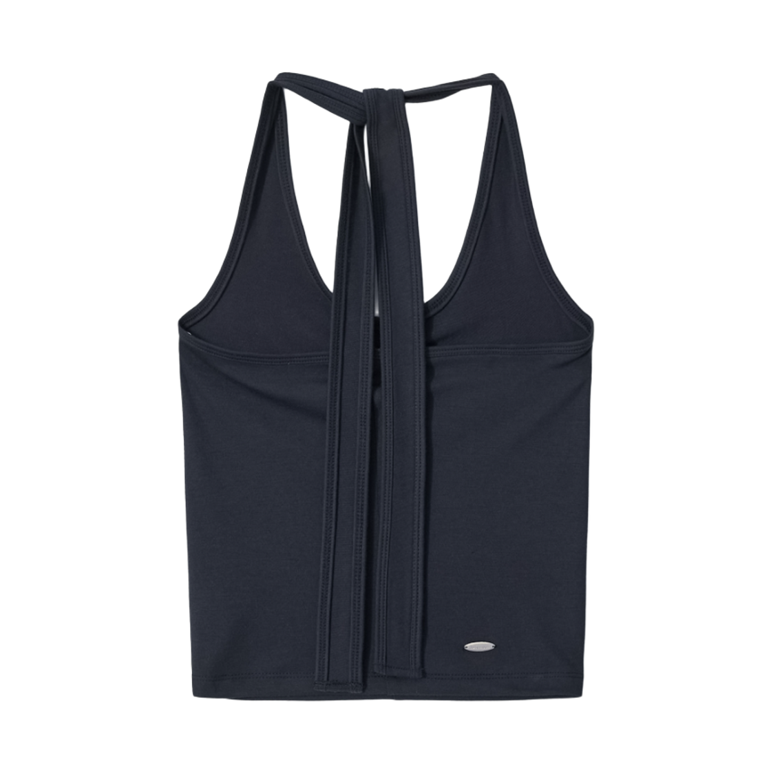 (W) 아비에무아 홀터 셔링 티셔츠 네이비((W) Aviemuah Halter Shirring T-Shirt Navy) - 2