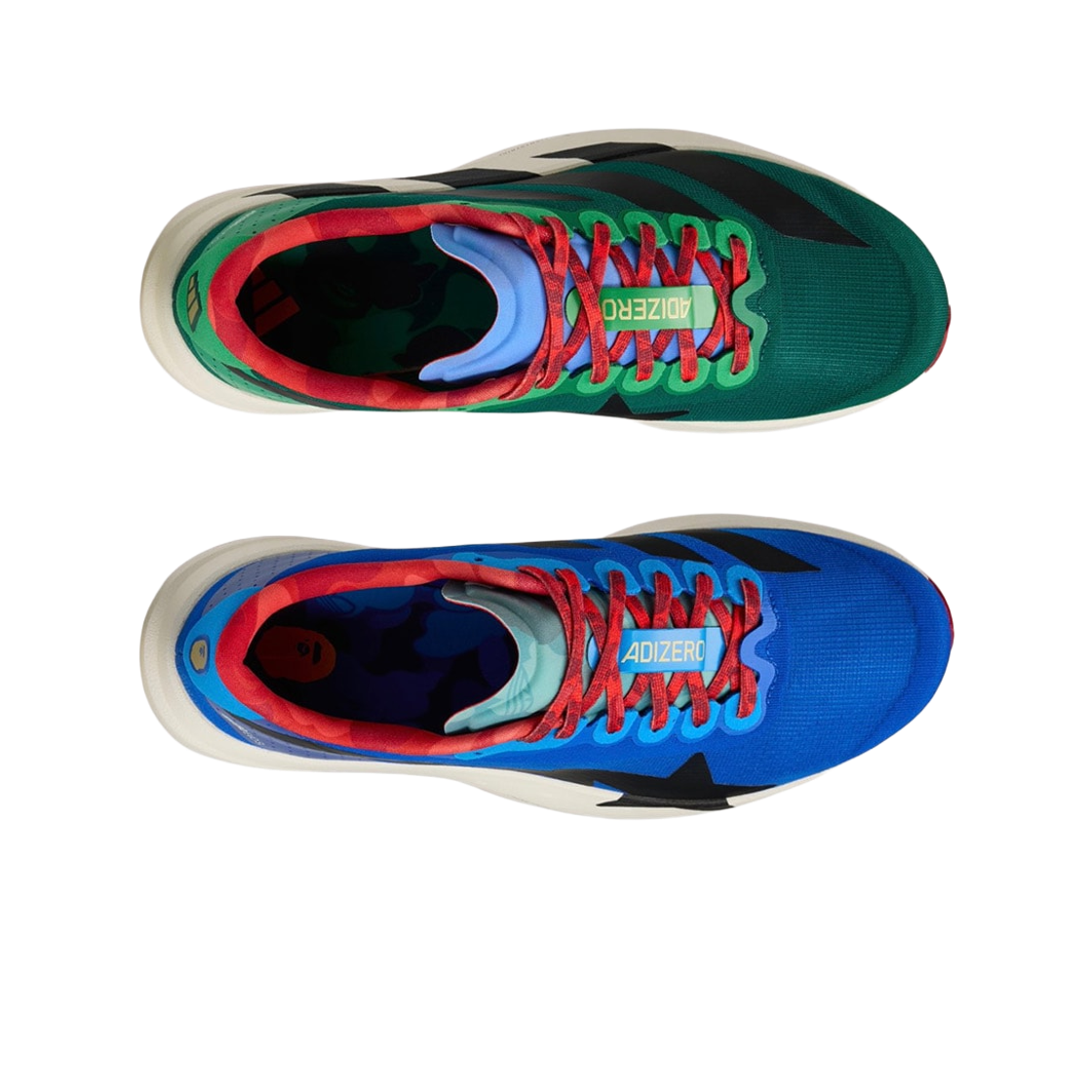 아디다스 x 베이프 아디제로 EVO SL 그린 멀티컬러(Adidas x BAPE Adizero EVO SL Green Multicolor) - 2