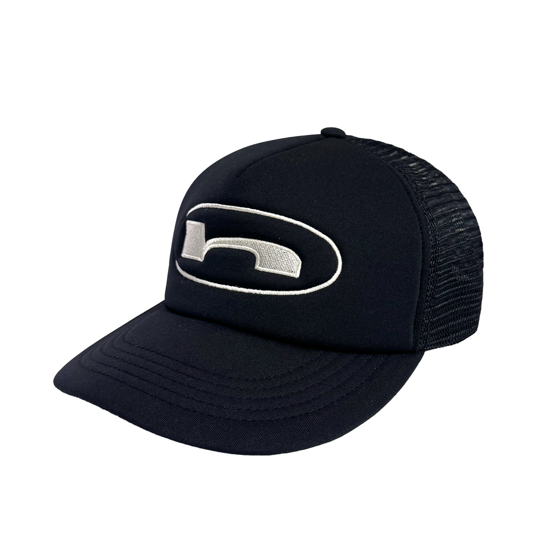 홈리스 에이치 로고 트러커 햇 블랙(Hommless h Logo Trucker Hat Black)