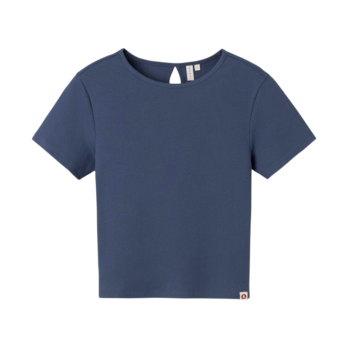 부디 무드라 키홀 립 숏슬리브 오세아나(Budhi Mudra Keyhole Rib Short Sleeve Oceana) - 1