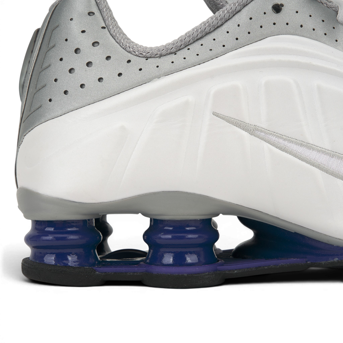 나이키 샥스 R4 화이트 메탈릭 실버 딥 로얄 블루 화이트(Nike Shox R4 White Metallic Silver Deep Royal Blue White) - 8