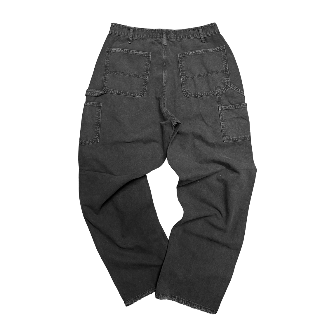 홈리스 디스트레스 빈티지 팬츠 블랙(Hommless Distressed VTG Pants Black) - 2