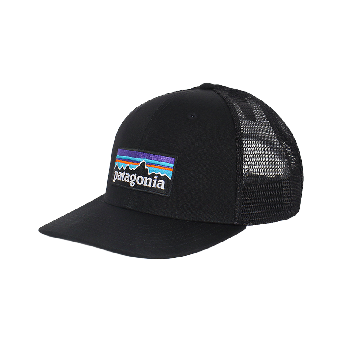 38289 BLK [15% 쿠폰] Patagonia P-6 Logo Trucker Hat Black