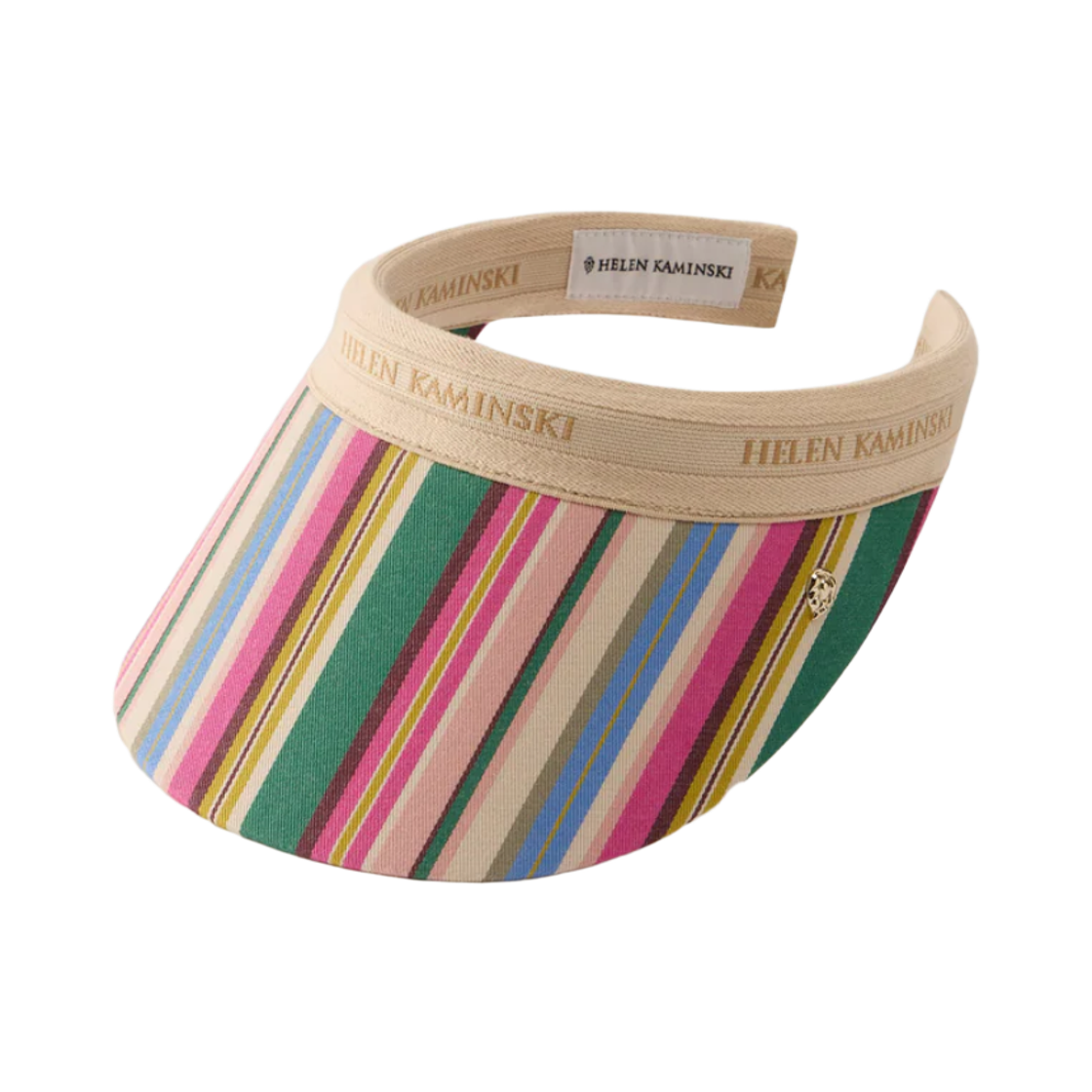 헬렌 카민스키 브룩 코튼 스트라이프 바이저 스트라이프(Helen Kaminski Brooke Cotton Stripe Visor Stripe)