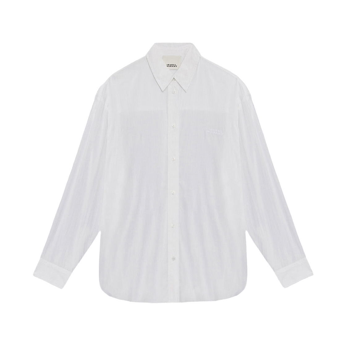 CH0177FC-C3J09I-20WH (W) Isabel Marant Fabriza Flowing Crepe Shirt White