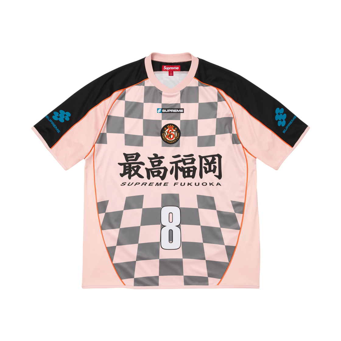 - Supreme Checkerboard Soccer Jersey Pink - 26SS