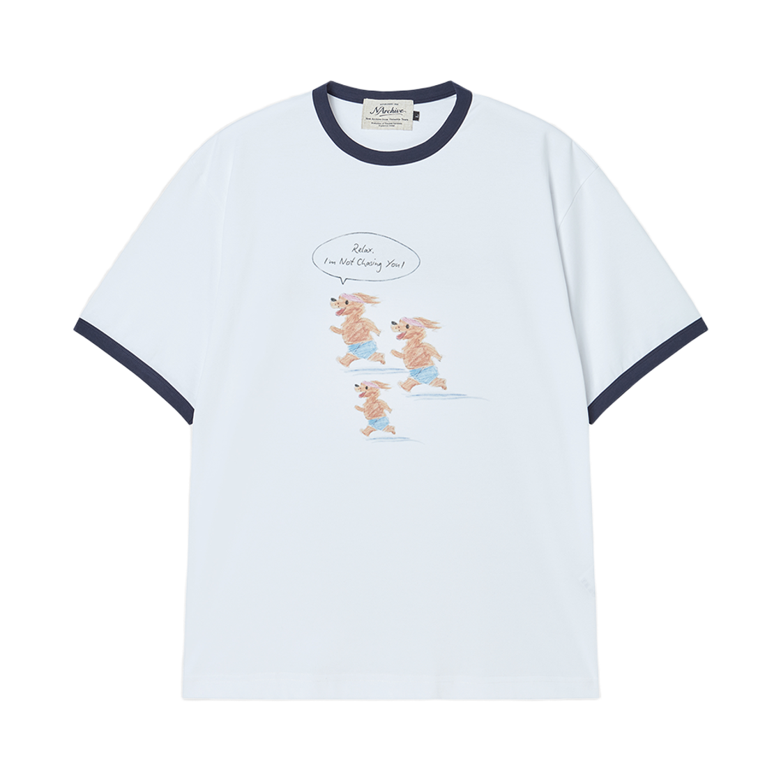 엔 아카이브 퍼포먼스 스케치 러닝 티셔츠 화이트(N ARCHIVE Performance Sketch Running T-Shirt White) - 1
