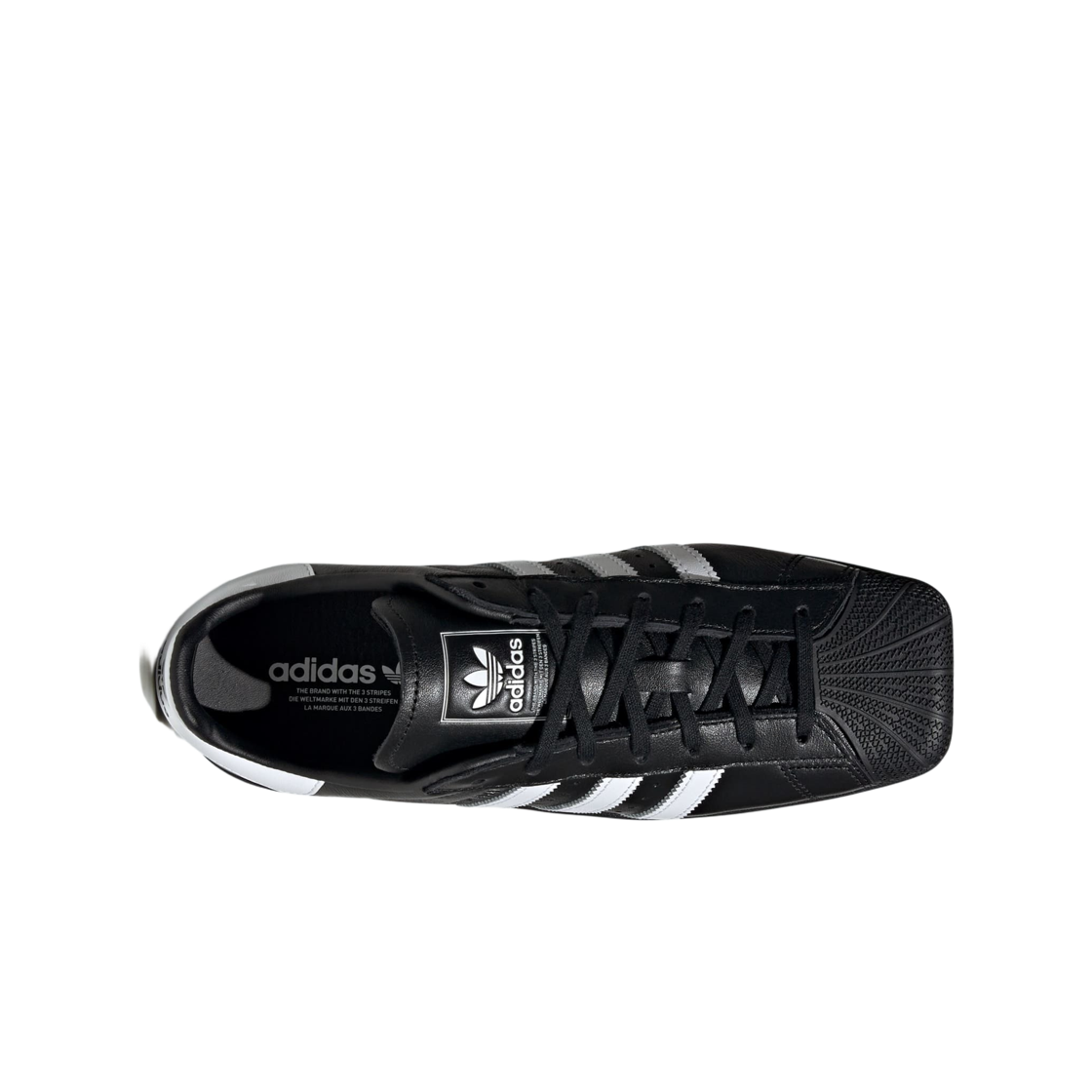 (W) 아디다스 슈퍼스타 SQ 코어 블랙 클라우드 화이트((W) Adidas Superstar SQ Core Black Cloud White) - 2