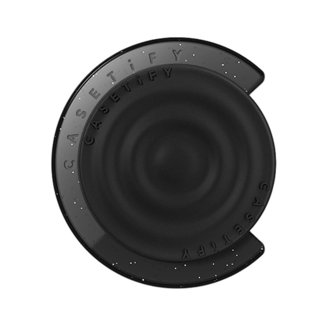 - Casetify Black Snappy Ripple Grip Holder