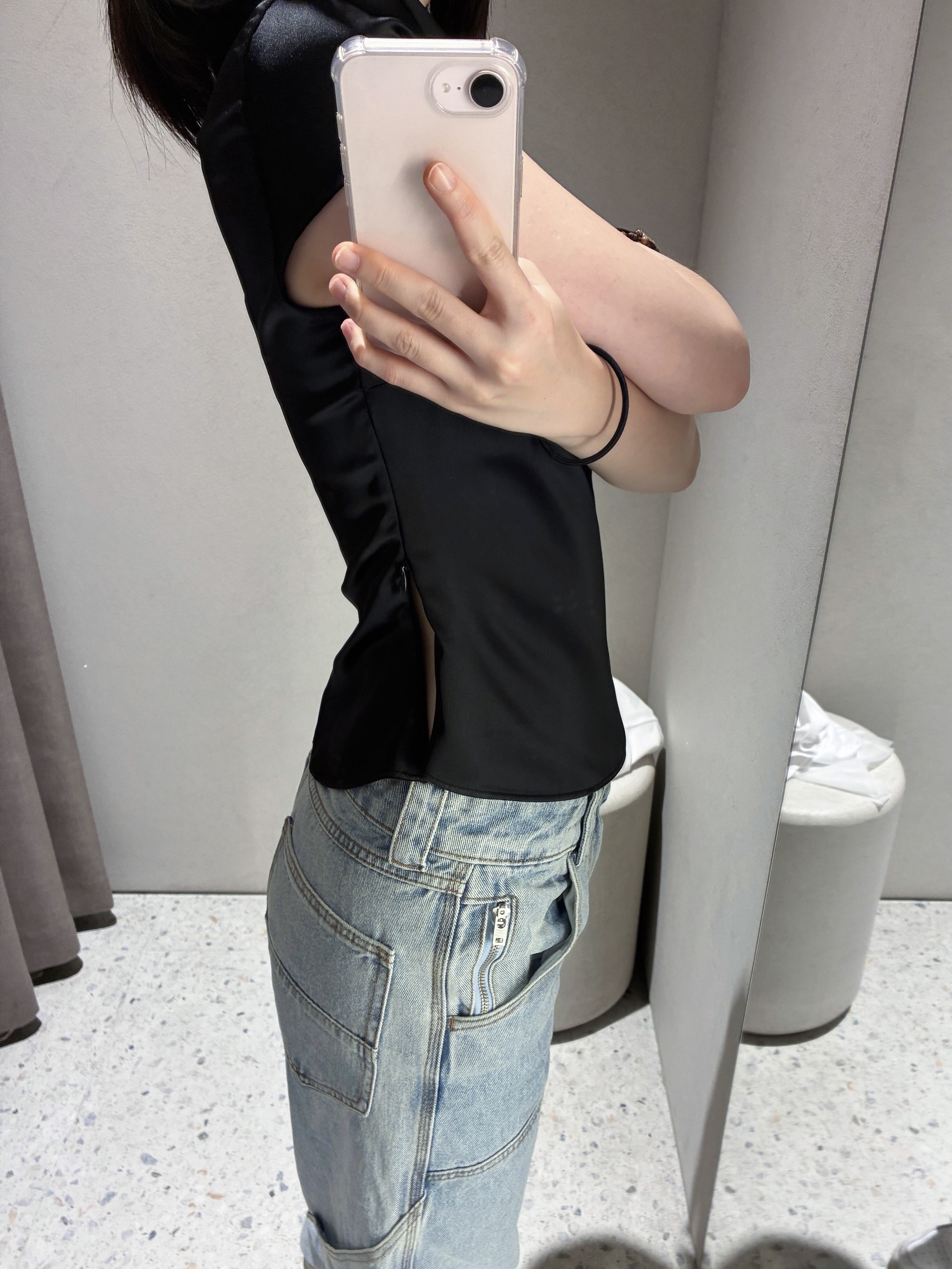 Plastic Product MPa Calf Pocket Pants Steel Blue 착용 스타일 - 3