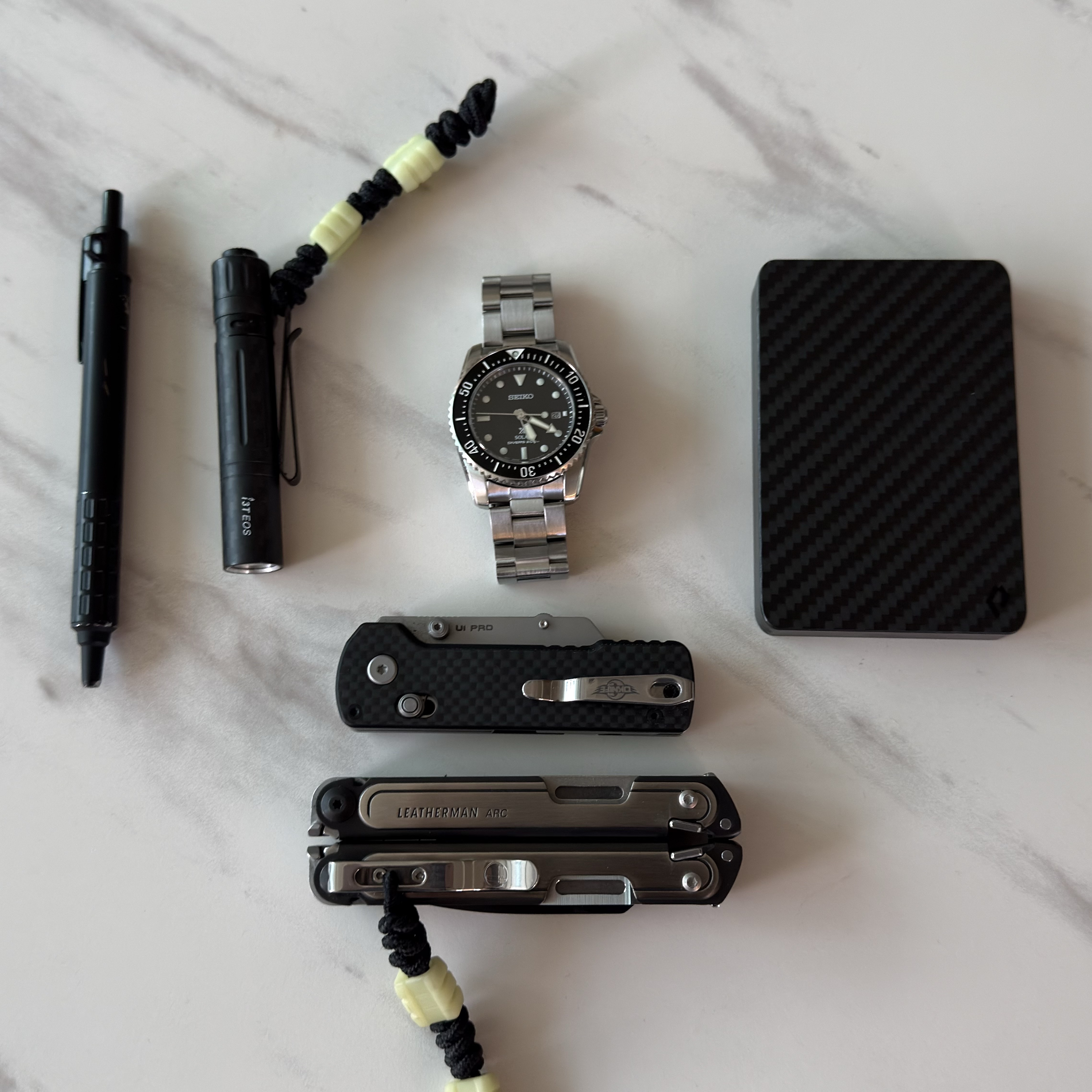 Seiko Prospex SNE573/SBDN075 38.5mm Black 착용 스타일 - 6
