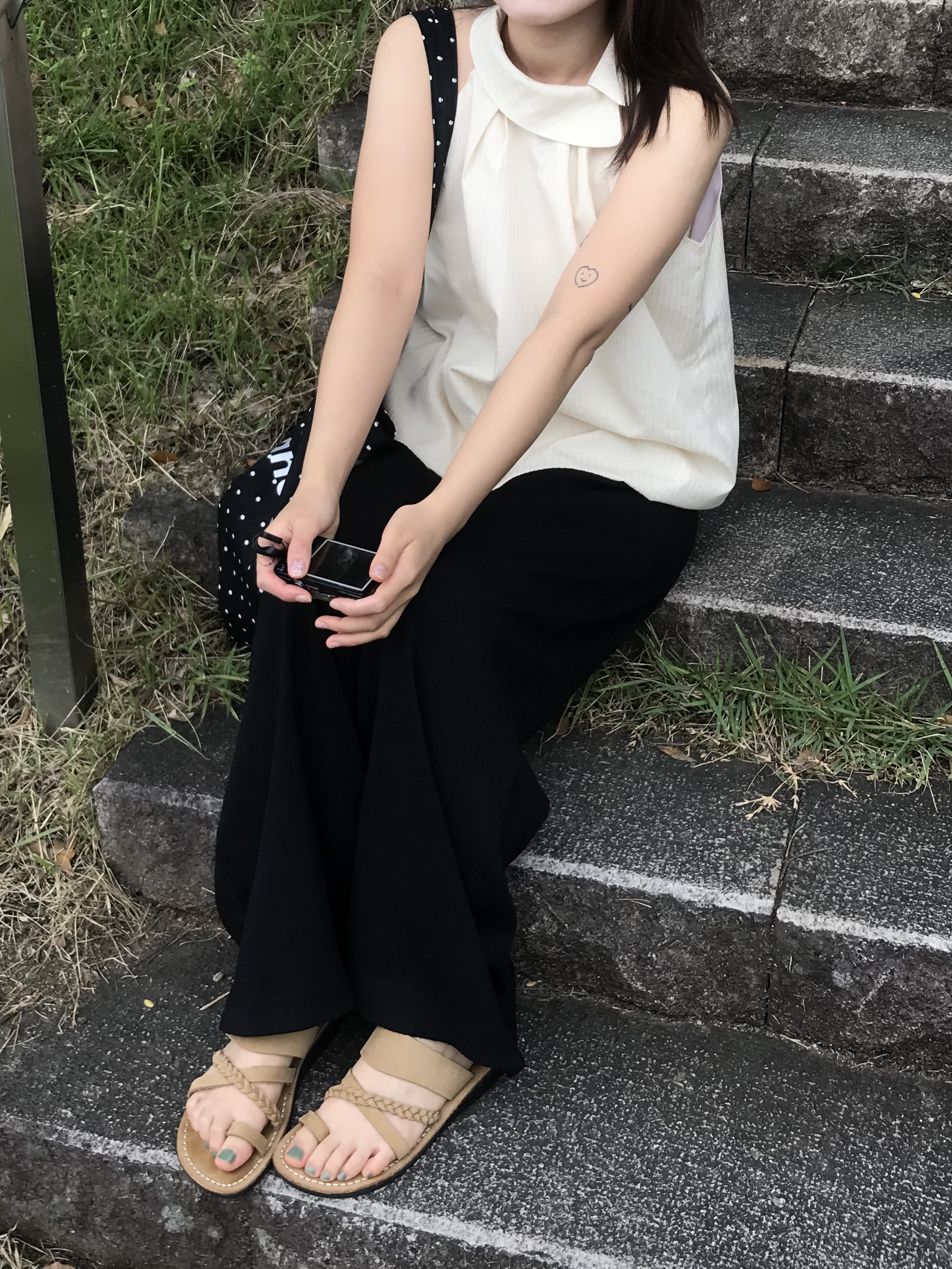 JERUSALEM SANDALS 1050NN Rebecca Yellow 착용 스타일 - 4